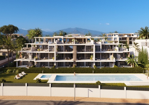 Promoción exclusiva en la Nueva Milla de Oro. Apartamentos con vistas al mar a poca distancia de la playa.